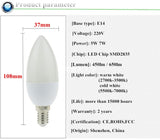 Led Candle Bulb E14 220V Save Energy spotlight Warm/cool white chandlier crystal Lamp Ampoule Bombillas Home Light