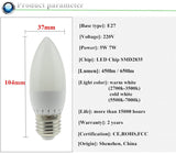 Led Candle Bulb E14 220V Save Energy spotlight Warm/cool white chandlier crystal Lamp Ampoule Bombillas Home Light