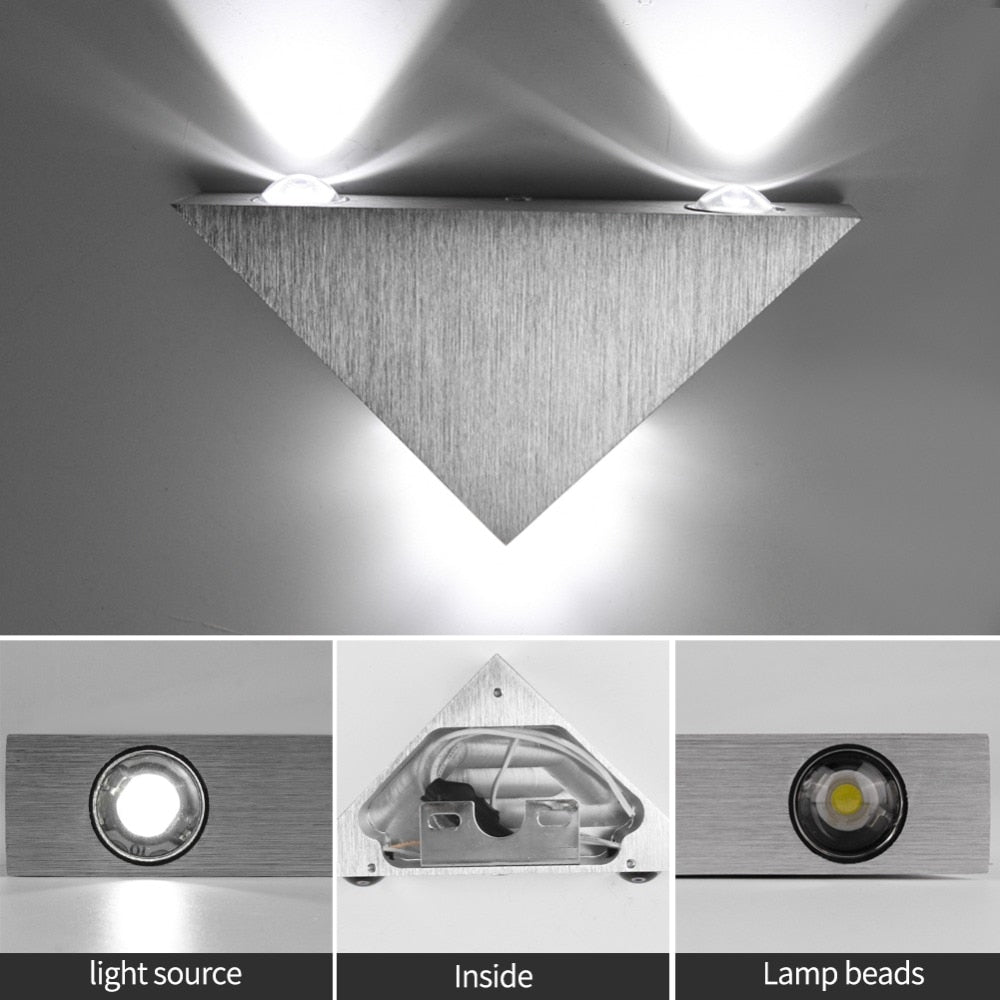 Led Wall Lamp Modern Sconce Stair Lighting Fixture Living Room Bedroom Bed Bedside Indoor Light Home Hallway Loft Irregular
