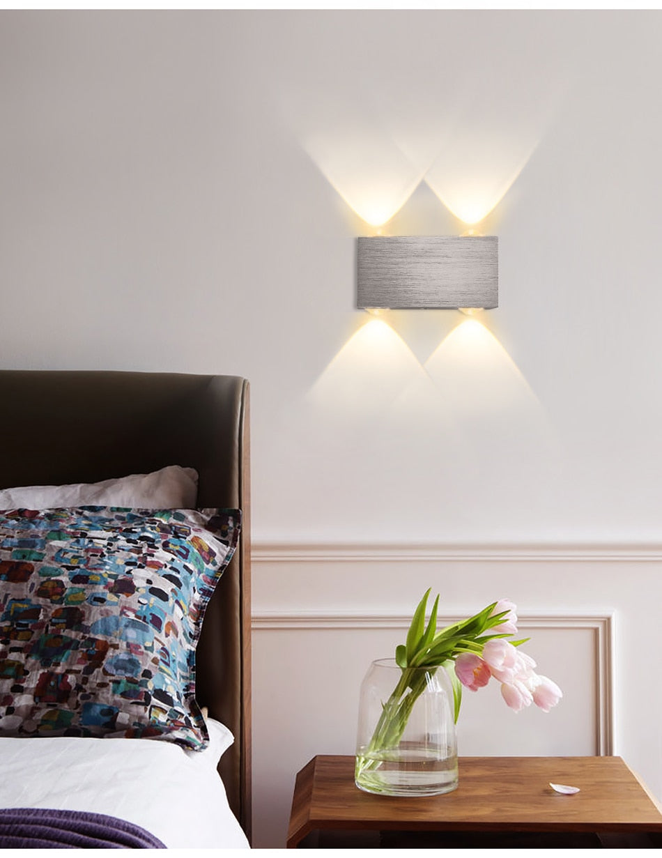 Led Wall Lamp Modern Sconce Stair Lighting Fixture Living Room Bedroom Bed Bedside Indoor Light Home Hallway Loft Irregular