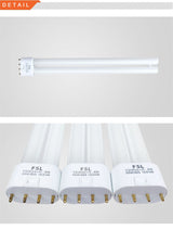 PL-L 2G11 Base Energy Saving Tube H 18W 24W 36W 40W 55W Fluorescent Lamp 4 Pins Twin-Tube Energy-saving Light Bulb White Yellow
