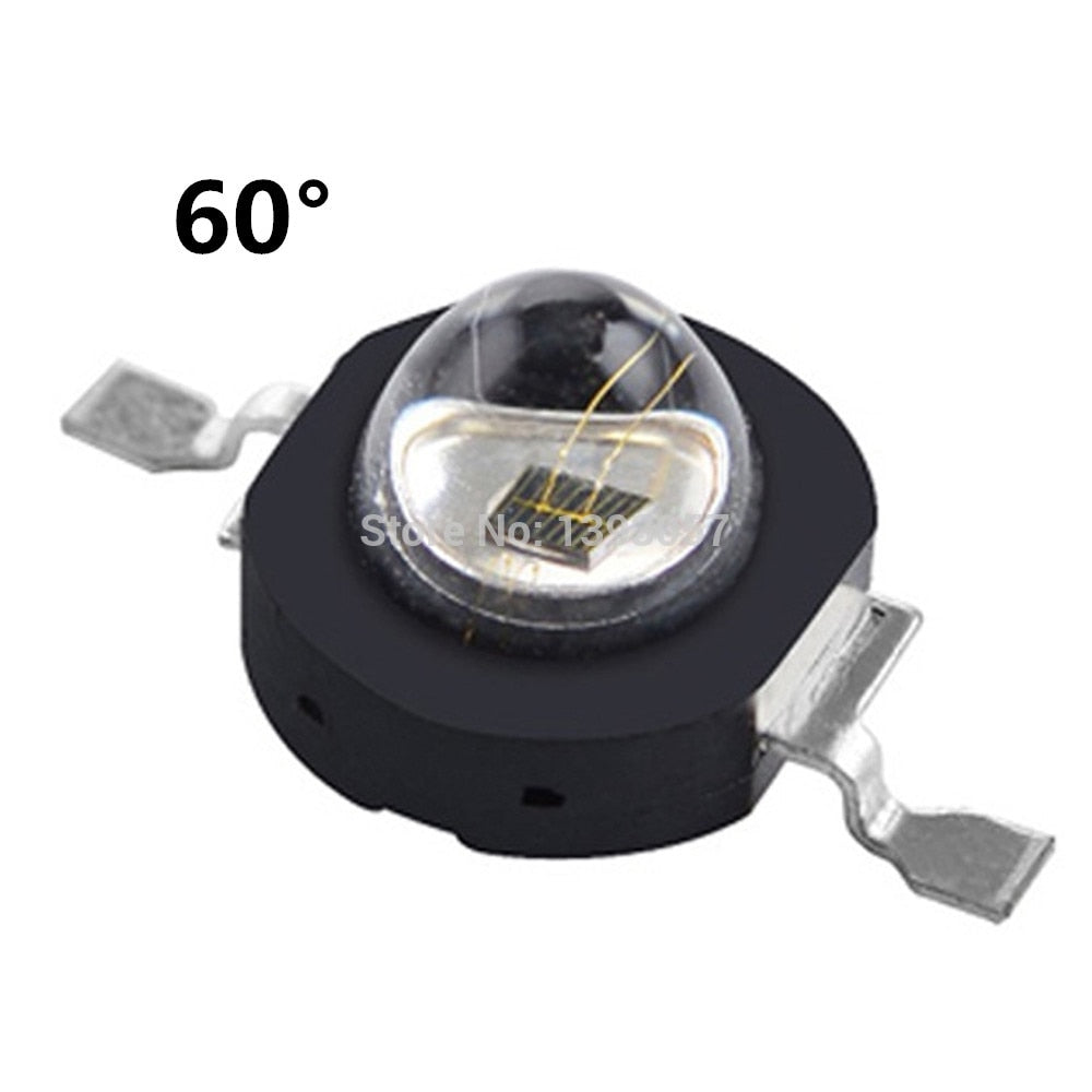 5 PCS 3W Infrared IR High Power LEDs Emitter CCTV Camera IR Diode for Security Black LEDs  850nm 940nm 3W 700mA