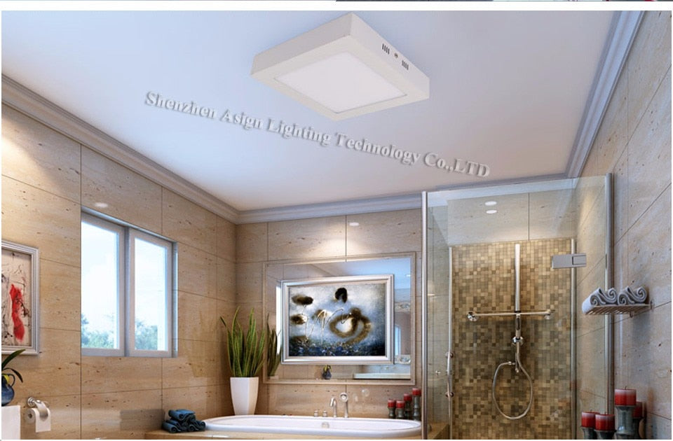 LED Panel Light 6W 12W 18W Surface Mounted LED Ceiling Lights AC85-265V Round Square LED Downlight 30 60 90pcs 2835SMD