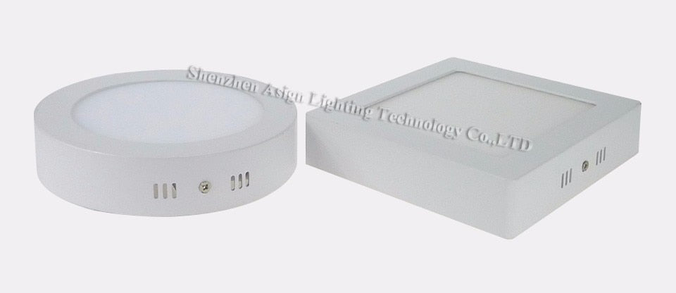 LED Panel Light 6W 12W 18W Surface Mounted LED Ceiling Lights AC85-265V Round Square LED Downlight 30 60 90pcs 2835SMD