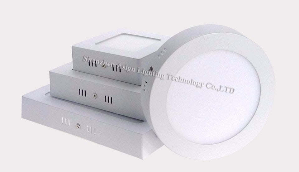 LED Panel Light 6W 12W 18W Surface Mounted LED Ceiling Lights AC85-265V Round Square LED Downlight 30 60 90pcs 2835SMD