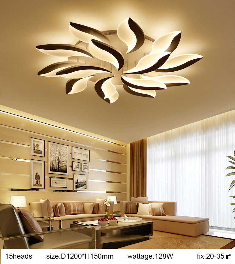 Living room LED Ceiling Light AC110 220V Acrylic Modern Chandelier Ceiling Lamp For Bedroom Study room Kitchen Dining Home Lamp