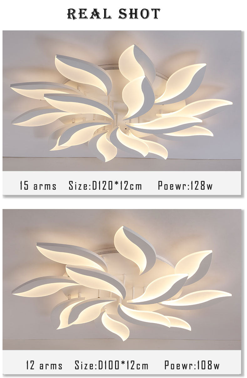 Living room LED Ceiling Light AC110 220V Acrylic Modern Chandelier Ceiling Lamp For Bedroom Study room Kitchen Dining Home Lamp