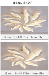 Living room LED Ceiling Light AC110 220V Acrylic Modern Chandelier Ceiling Lamp For Bedroom Study room Kitchen Dining Home Lamp