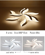 Living room LED Ceiling Light AC110 220V Acrylic Modern Chandelier Ceiling Lamp For Bedroom Study room Kitchen Dining Home Lamp