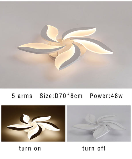 Living room LED Ceiling Light AC110 220V Acrylic Modern Chandelier Ceiling Lamp For Bedroom Study room Kitchen Dining Home Lamp