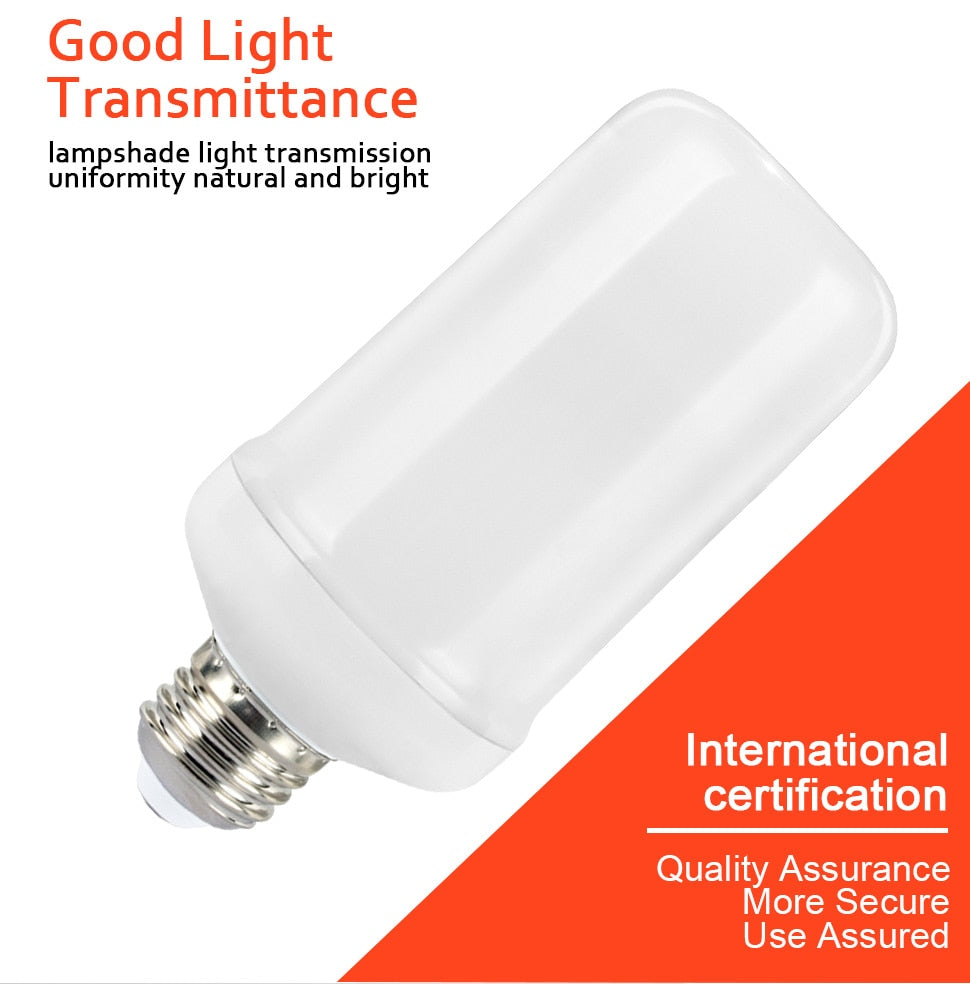 LED Flame Lamp E27 E26 B22 E14 E12 Light Bulb Flame Effect Fire Lamps Flickering Emulation 3W 5W 7W 9W Decor LED Lamp AC85-265V
