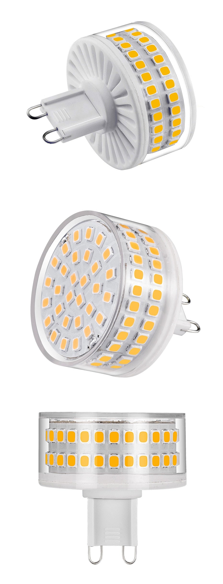 LED BULB Dimmable G9 AC120V 220V 8W 90LEDS SMD2835 No Flicker LED Light Lamp 780LM Chandelier Light Replace 80W Halogen Lighting