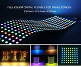 Panel Screen 8*8,16*16,8*32 Pixel 256 Pixels Digital Flexible LED Programmed Individually Addressable Full Color DC5V
