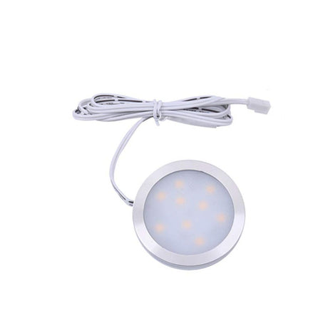 Dimmable 2.5W DC12V LED Under Cabinet Closet Light Aluminum LED Display Case Lights For Kitchen Counter Cupboard Puck Lights