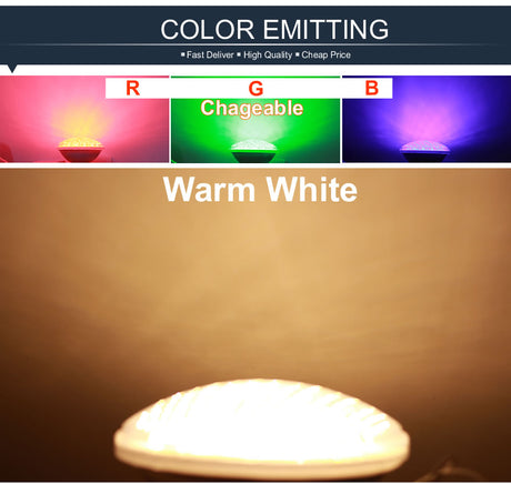 Ip68 Led Swimming Pool Light Par56 Led Waterproof Underwater Light 24W 36W RGB +Remote Controller Pond Lights AC DC 12V Piscina