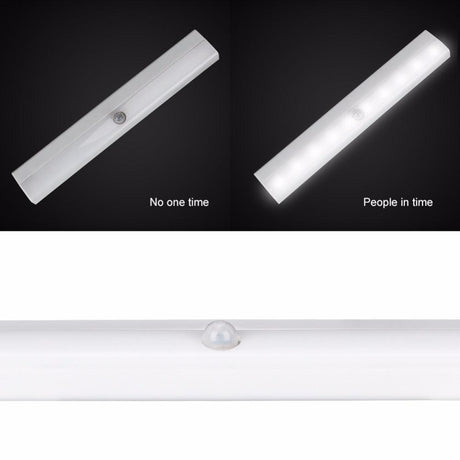 10 LED Wireless PIR Motion Sensor Light Intelligent Portable Infrared Induction Lamp Night Lights for Cabinet Closet Use 4*AAA - LED Lights For Sale : Affordable LED Solutions : Wholesale Prices