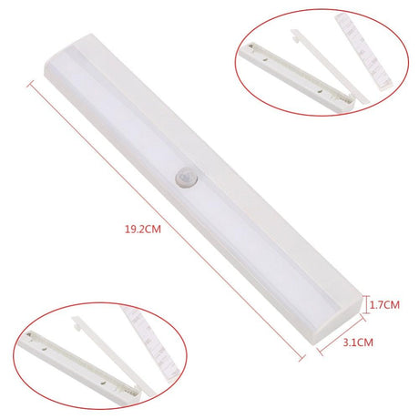 10 LED Wireless PIR Motion Sensor Light Intelligent Portable Infrared Induction Lamp Night Lights for Cabinet Closet Use 4*AAA - LED Lights For Sale : Affordable LED Solutions : Wholesale Prices