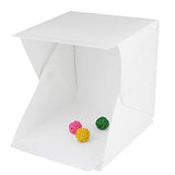 Mini Folding Lightbox Photography Photo Studio Soft box LED Light Soft Box Kit black/white Background Photo for DSLR Camera