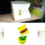 Mini Folding Lightbox Photography Photo Studio Soft box LED Light Soft Box Kit black/white Background Photo for DSLR Camera