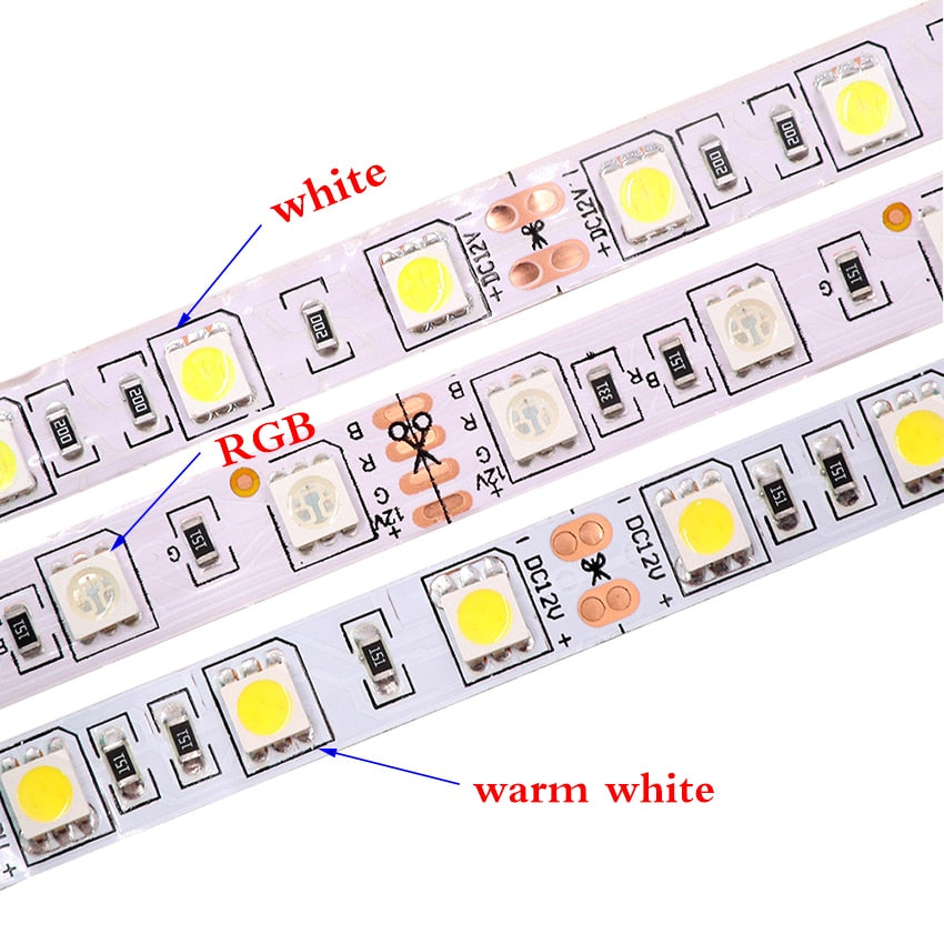 5M 600 LED 5054 LED Strip Light Waterproof DC12V Ribbon Tape Brighter Than 5050 Cold White/Warm White/Ice Blue/Red/Green/blue