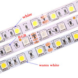 5M 600 LED 5054 LED Strip Light Waterproof DC12V Ribbon Tape Brighter Than 5050 Cold White/Warm White/Ice Blue/Red/Green/blue