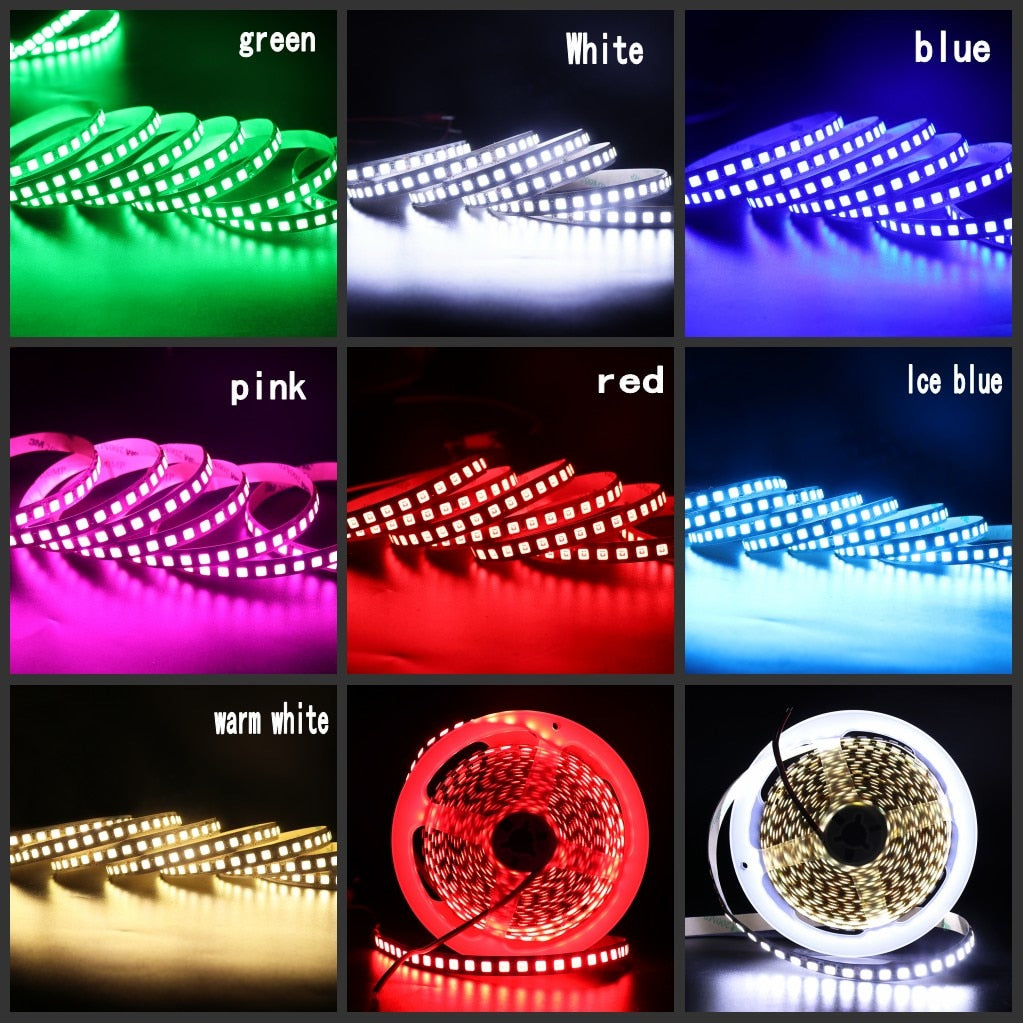 5M 600 LED 5054 LED Strip Light Waterproof DC12V Ribbon Tape Brighter Than 5050 Cold White/Warm White/Ice Blue/Red/Green/blue
