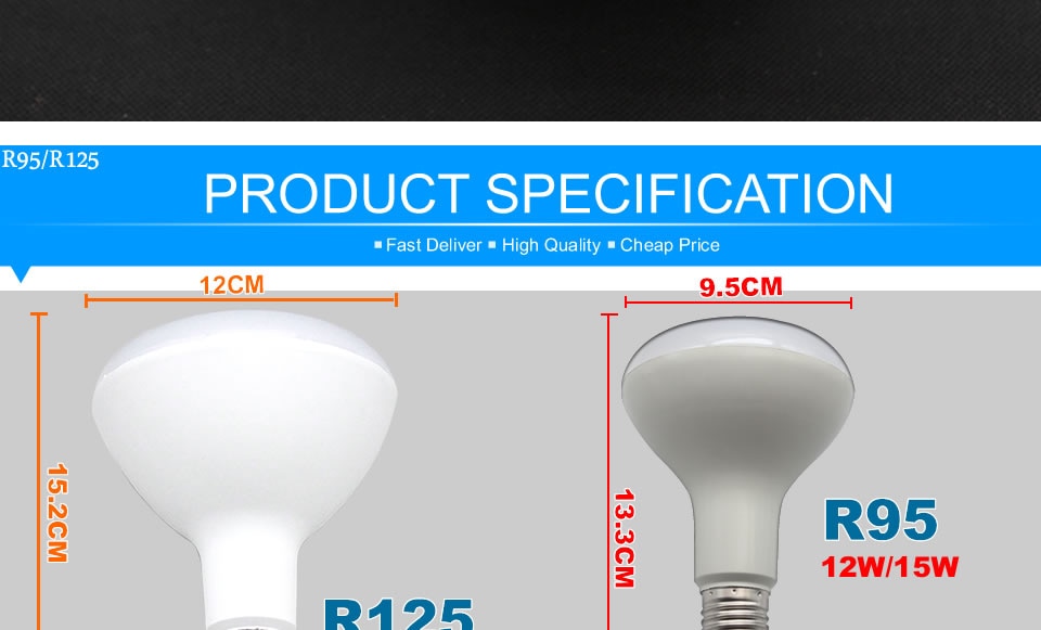 R50 LED Lamp E14 LED Bulb 3W 5W 7W 9W 12W 15W 20W Lampada LED Spotlight E27 LED Crystal Lamp Warm Cold White Lights Decoration