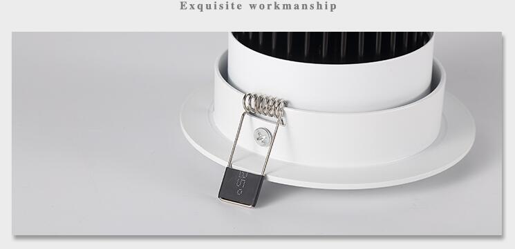 Dimmable Led downlight light COB Ceiling Spot Light 3w 5w 7w 9w 12W 15W ceiling recessed Lights Indoor Lighting AC110V-220V