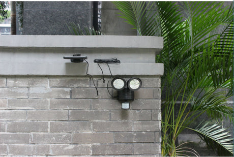 LED Solar Light Twin Head PIR Motion Sensor Lighting Outdoor Garden Solar lamp Waterproof Street Security lamp