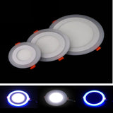 Ultra Thin LED Ceiling Panel Light 6W 9W 16W 24W LED Downlight Round Square Two Color Panel Light Recessed Indoor Spot Light