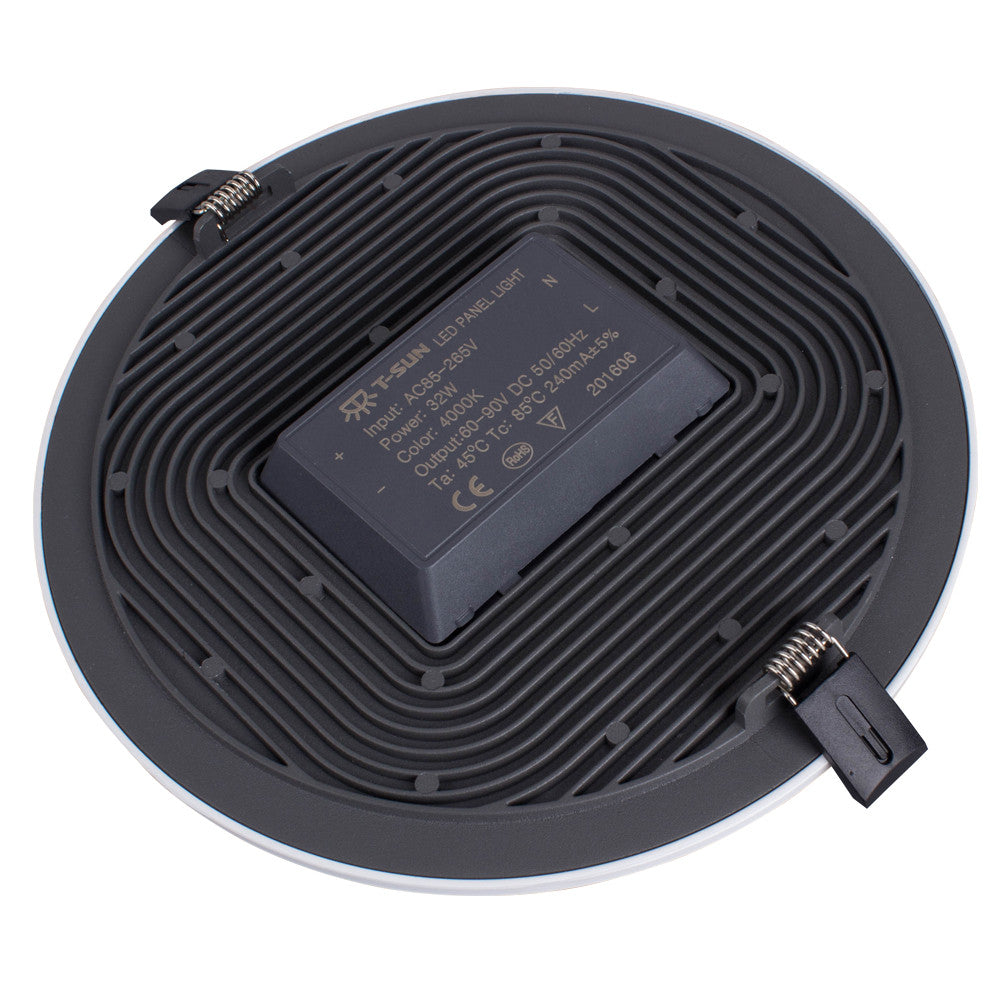 T-SUNRISE Ultra Thin LED Panel Downlight 8W 16W 24W 32W Round/Square LED Ceiling Recessed Lights Power Supply Included SMD4014