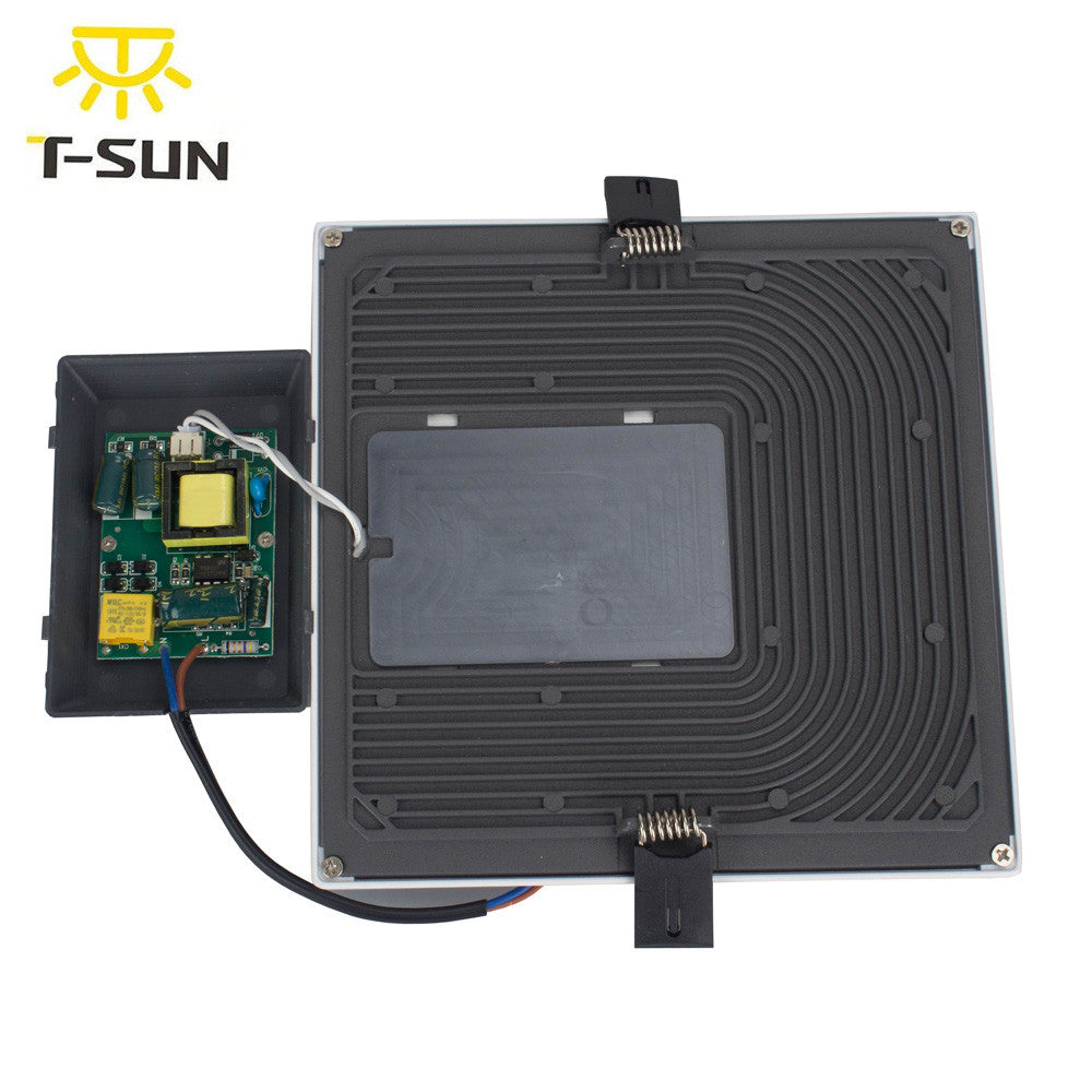 T-SUNRISE Ultra Thin LED Panel Downlight 8W 16W 24W 32W Round/Square LED Ceiling Recessed Lights Power Supply Included SMD4014