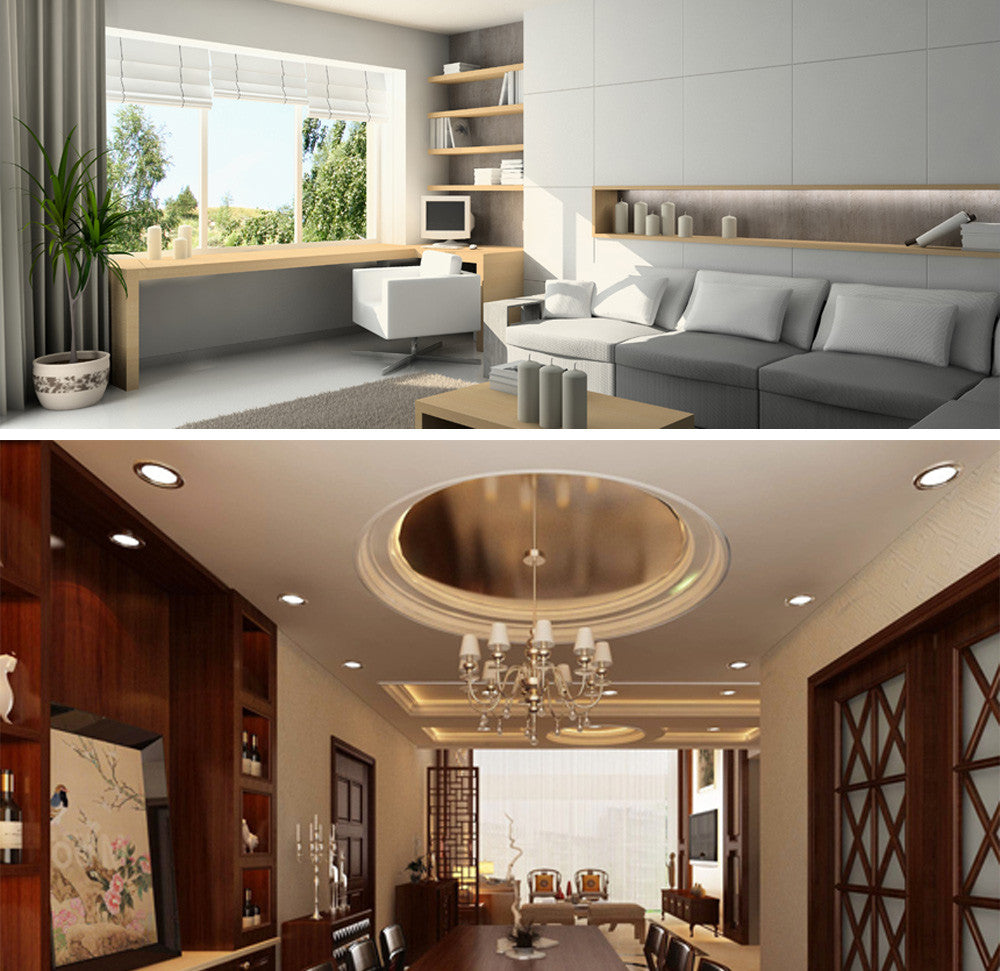 T-SUNRISE Ultra Thin LED Panel Downlight 8W 16W 24W 32W Round/Square LED Ceiling Recessed Lights Power Supply Included SMD4014