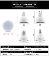 E27 E14 MR16 GU5.3 GU10 Lampada LED Bulb 6W 220V Bombillas LED Lamp Spotlight Lamparas Spot Light