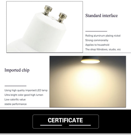 E27 E14 MR16 GU5.3 GU10 Lampada LED Bulb 6W 220V Bombillas LED Lamp Spotlight Lamparas Spot Light