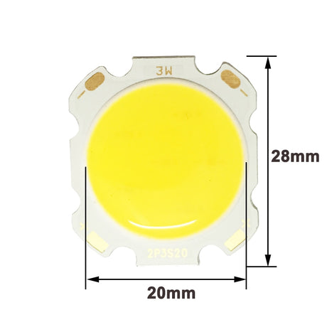 10pcs LED COB Lamp Chip 5W 300-350lm DC 15-18V  28mm-20mm Chip Size Cold/Warm White For DIY LED Floodlight Spotlight Bulb Lamp