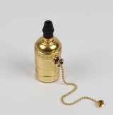 Vintage Retro Lamp Socket E27/E26 Screw Base Golden/Silver/Black Lamp Holder Fitting To Pendant Lamp Desk Lamp Wall Light