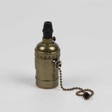 Vintage Retro Lamp Socket E27/E26 Screw Base Golden/Silver/Black Lamp Holder Fitting To Pendant Lamp Desk Lamp Wall Light