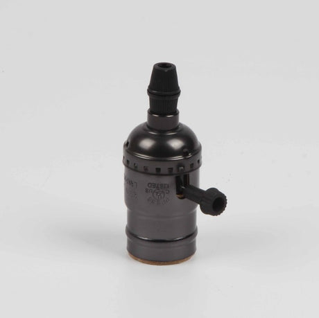 Vintage Retro Lamp Socket E27/E26 Screw Base Golden/Silver/Black Lamp Holder Fitting To Pendant Lamp Desk Lamp Wall Light