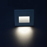 Outdoor Led Step Light IP65 Aluminum Embedded Staircase Corner Lamp Waterproof Recessed Wall Stair Lamp Footlight