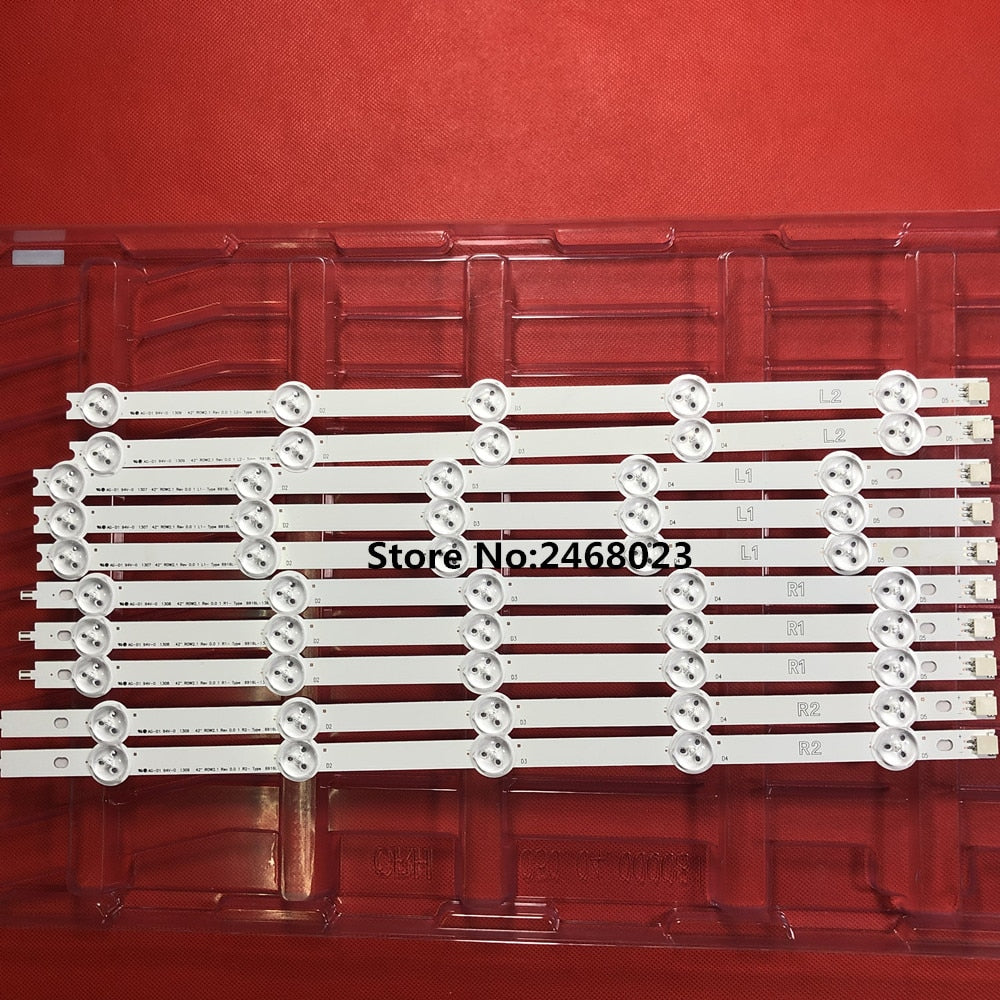New LED backlight bar for 42&quot;ROW2.1 REV0.0 6916L-1412A//1413A//1414A//1415A,6916L-1214A/1215A/1216A/1217A 10 Pieces/lot