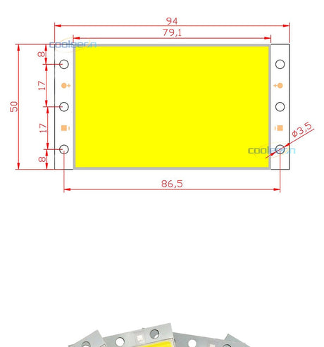 12V 15W COB LED Panel Light with Dimmer Controller 1500LM Warm Nature Cold White DC12V Dimmable LED Bulb for DIY Work Decors Lamp
