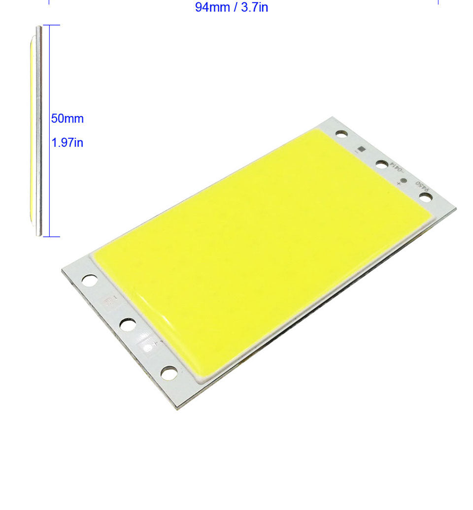 12V 15W COB LED Panel Light with Dimmer Controller 1500LM Warm Nature Cold White DC12V Dimmable LED Bulb for DIY Work Decors Lamp