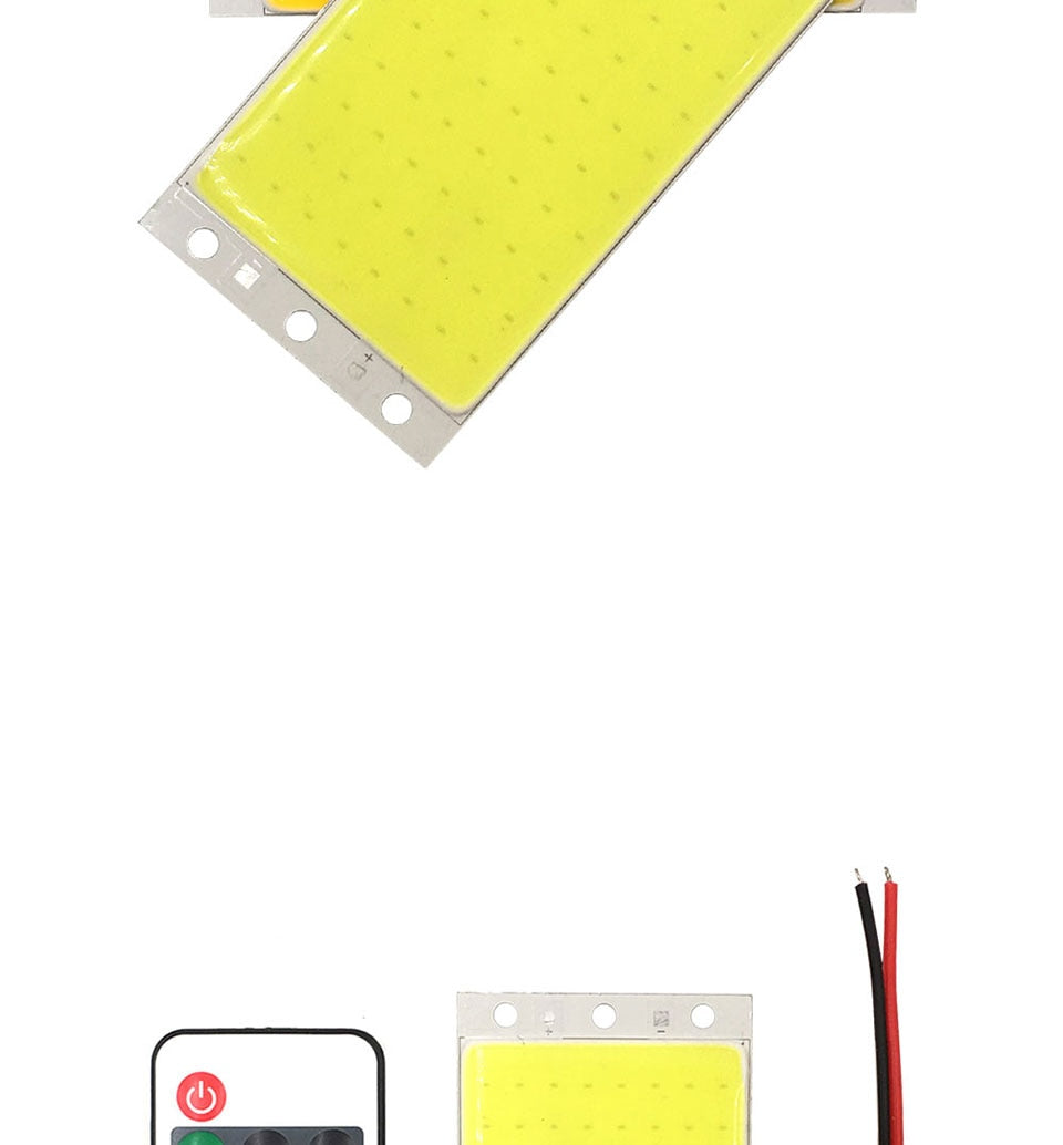 12V 15W COB LED Panel Light with Dimmer Controller 1500LM Warm Nature Cold White DC12V Dimmable LED Bulb for DIY Work Decors Lamp