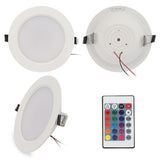 LED Panel Light With Remote Control 5W 10W RGB Round Downlight Lamp Ceiling Lights Indoor Lighting Spot Led Lights Decor