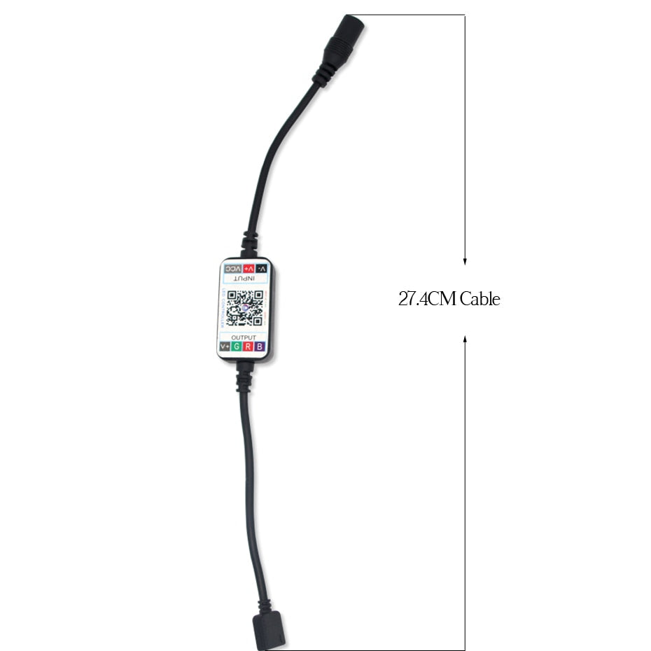 DC 12V 24V RGB Led Controller APP Bluetooth RGB Music Controller For Led Strip Light 5050 4 Pin Mini RGB Controller 5V-24V
