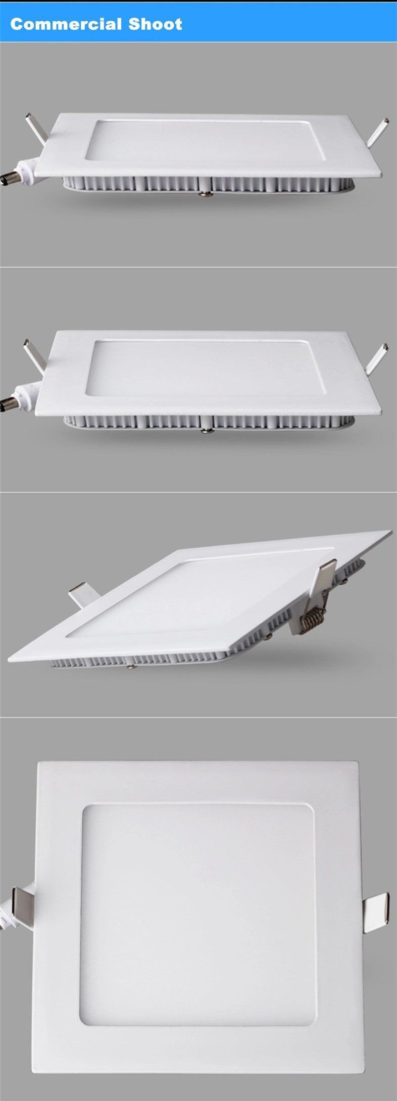 DBF Ultra Thin Design 3W 4W 6W 9W 12W 15W LED Surface Ceiling Recessed Grid Downlight + Square Panel Light