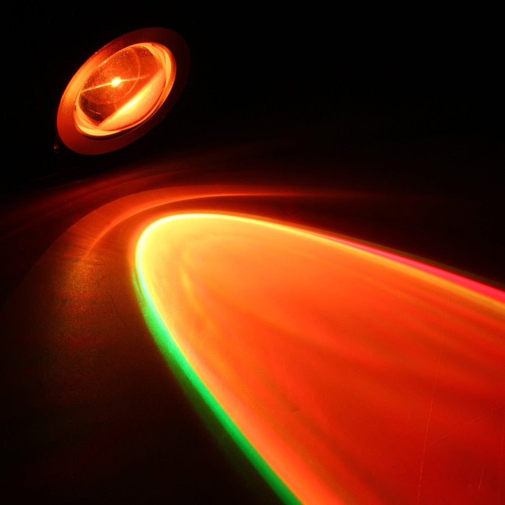 IP68 10W RGB LED Light Garden Fountain Pool Pond Spotlight Waterproof Underwater Lamp with Remote Control Black/Silver