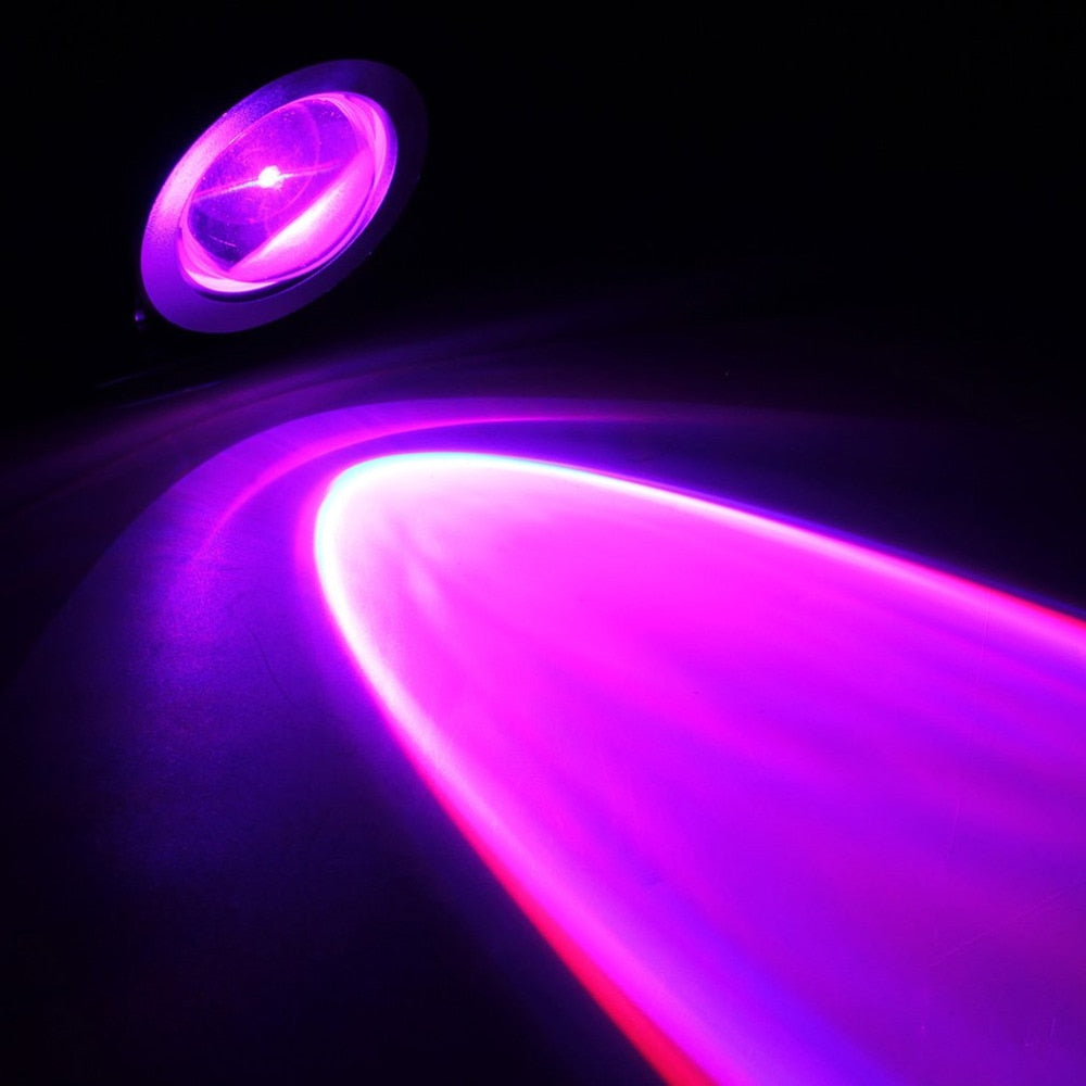 IP68 10W RGB LED Light Garden Fountain Pool Pond Spotlight Waterproof Underwater Lamp with Remote Control Black/Silver