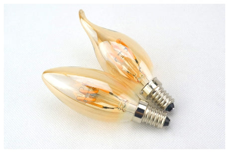 Spiral Light LED Filament Bulb 4W E27 Retro Vintage Lamps Decorative Lighting Dimmable Edison Lamp